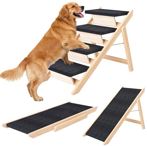 MHL.CXG Wooden Convertible Pet Steps (4-step)