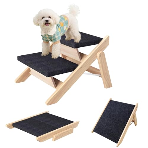 MHL.CXG Wooden Convertible Pet Steps (2-step)