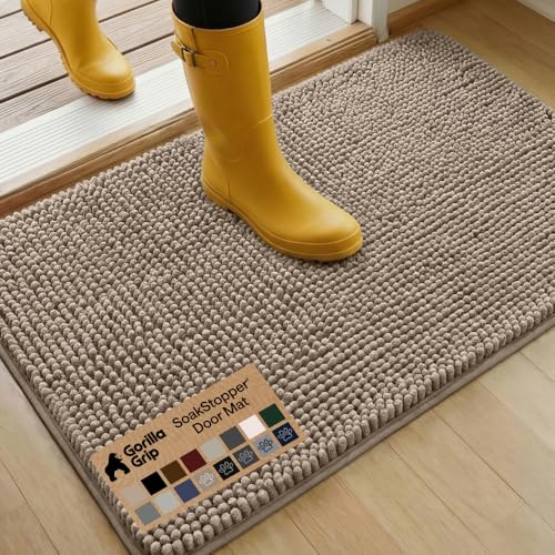 GORILLA GRIP Dog Doormat (Beige)