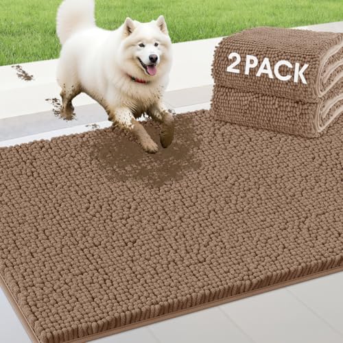 IM HOME 2 Pieces Muddy Door Mats