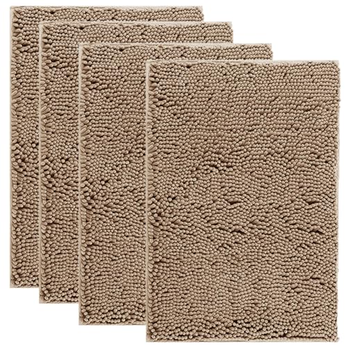 IM HOME 4 Pieces Muddy Door Mats