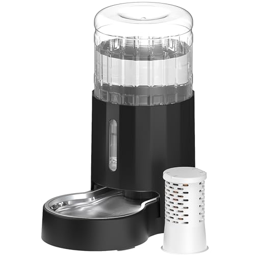 CZPET 4L Filter Gravity Waterer (Black)