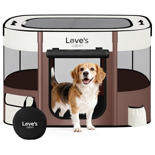 Love's cabin Pet Puppy Dog Playpen (Large)