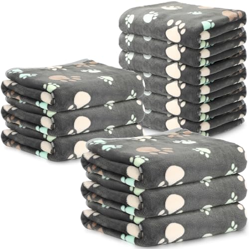 Tegeme 12 Pieces Pet Blanket