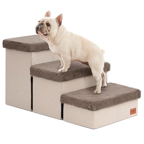 Love's cabin 3-Step Pet Stairs (Brown)