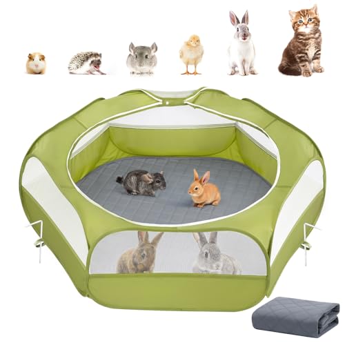 Pawaboo 2-in-1 Playpen (Green)