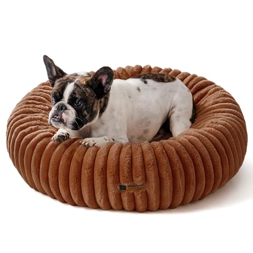 MEWOOFUN Donut Dog Bed (Dark Brown)