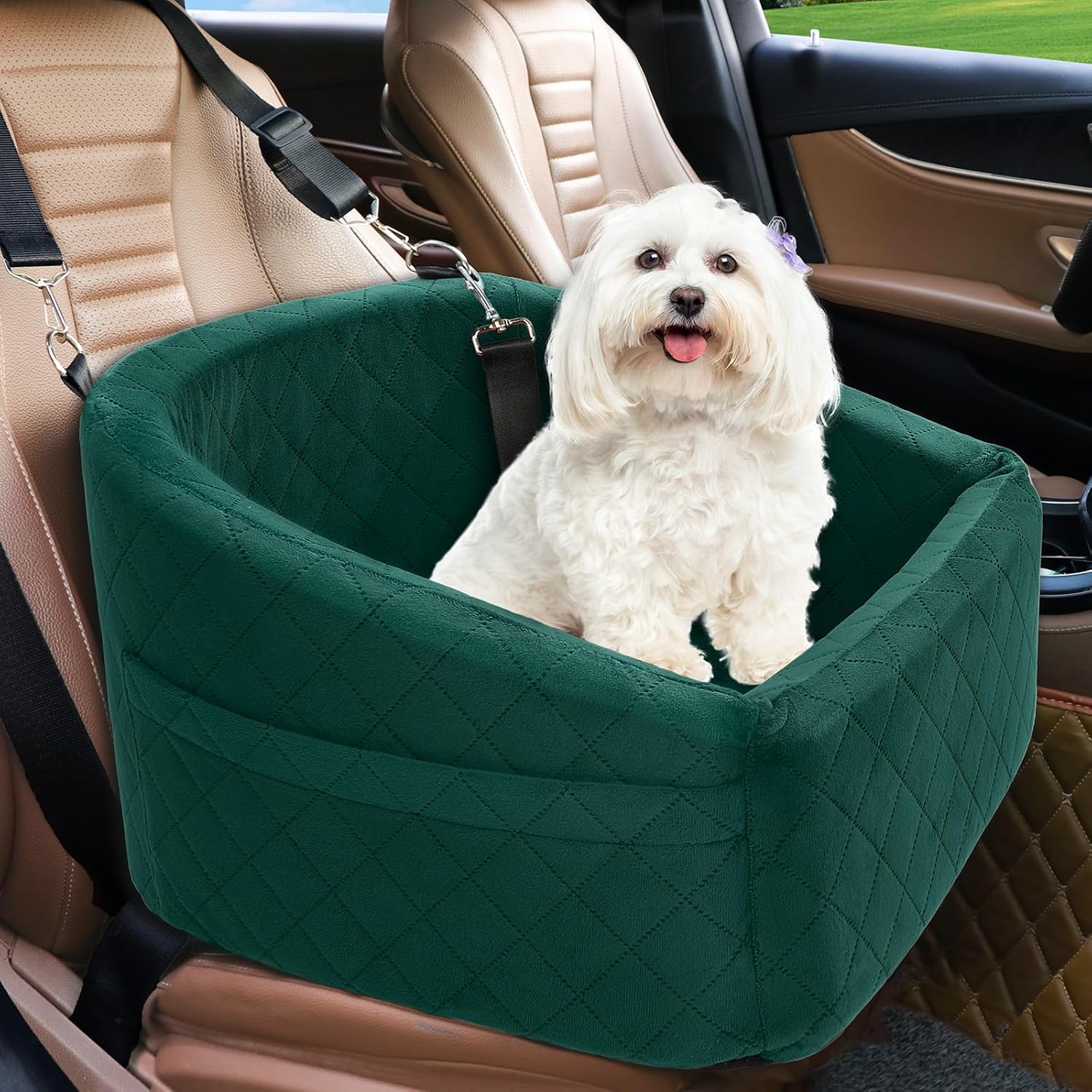NEEZUKAR Dog Car Seat (Green)