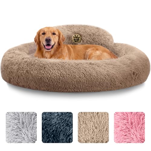 PetJett Calming Large Dog Bed - Beige