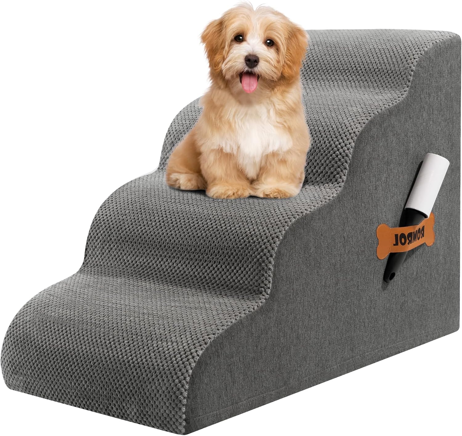 ROMROL Dog Stairs Ramp (4-Step)