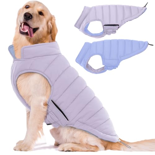 Lelepet Reversible Puffer Vest (Purple)