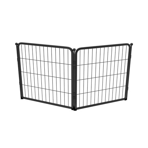 FXW Homeplus Unleashed Indoor Dog Playpen - Stress-Free and Safe Play, Heavy Duty 24 Inch 2 Panels Dog Pen for Puppy and Small Dogs, BlackPatented