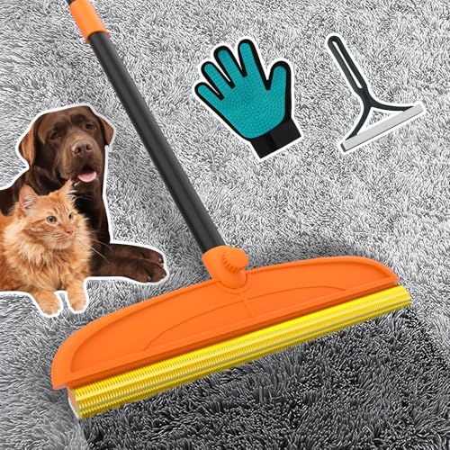 HUICOCY Carpet Rake for Pet Hair Removal