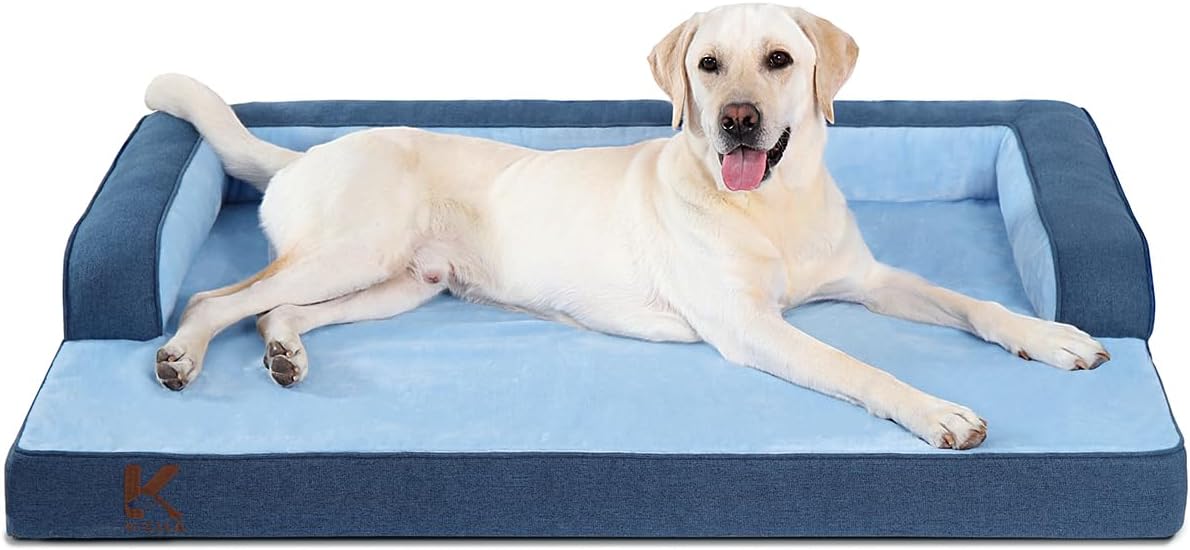KSIIA Large U-Shaped Bed (Blue)