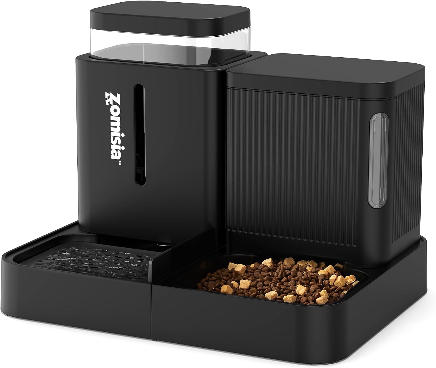 ZOMISIA 2-in-1 Gravity Feeder & Waterer