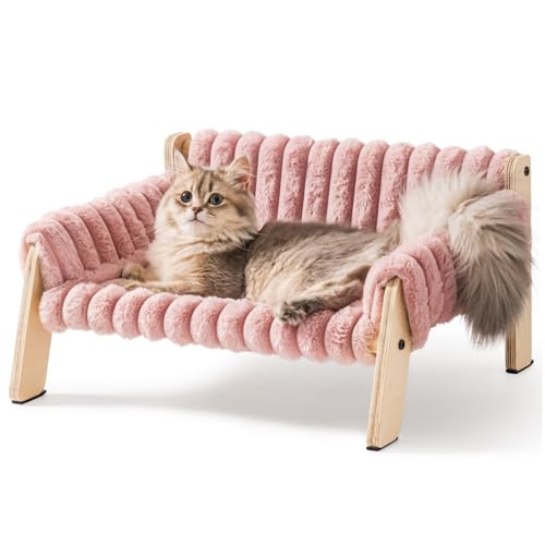 MEWOOFUN Cat Couch Bed (Pink, Medium)