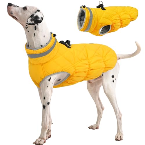 FUAMEY Dog Coat (Yellow XL)