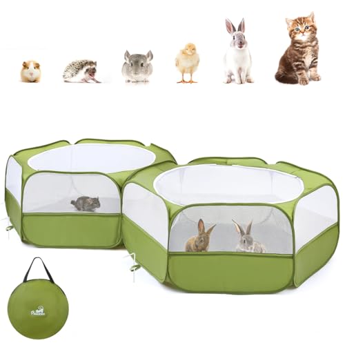 Pawaboo Extra Large 2-in-1 Small Animals Playpen