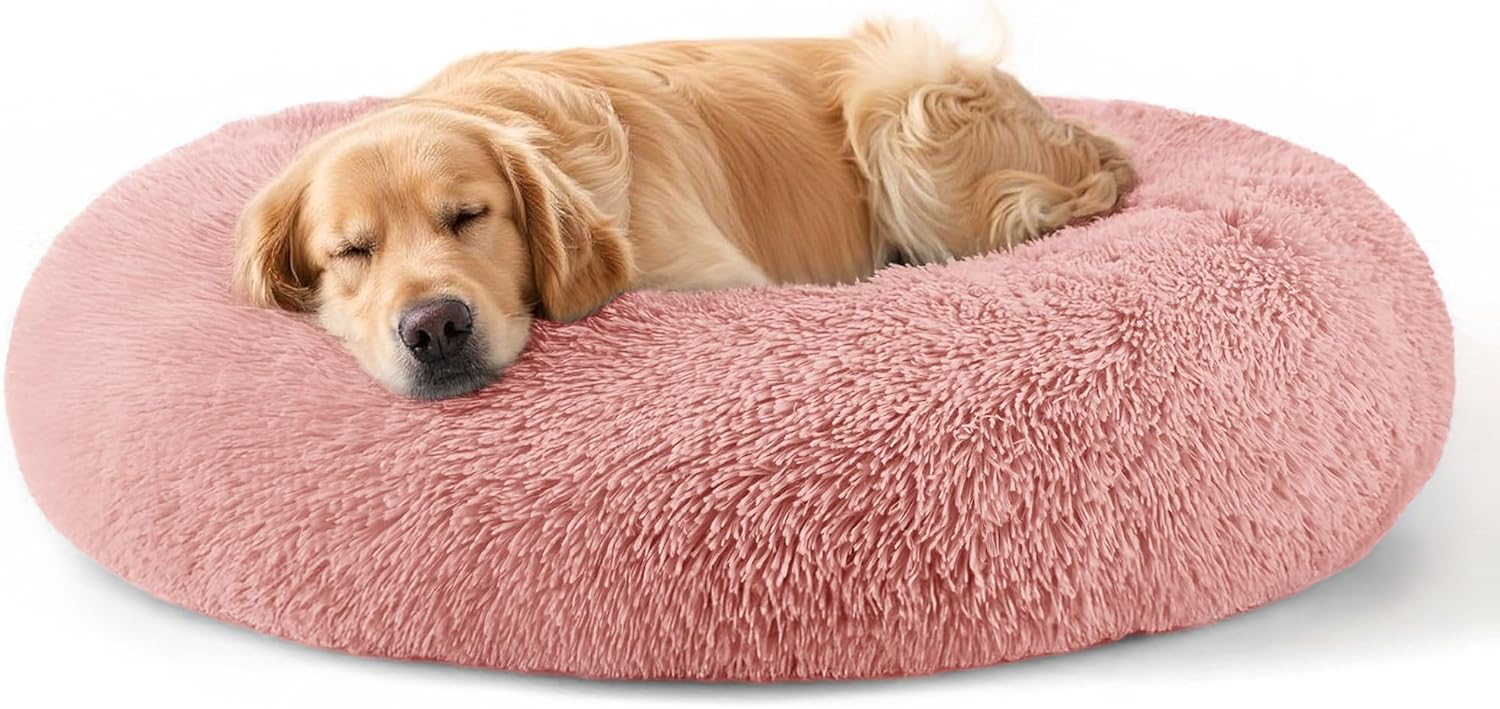 Hoewina 32in Pet Bed (Pink)