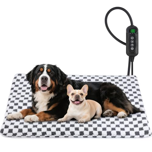 MIXJOY Heated Dog Bed (XL 47"x28")