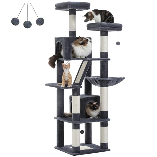 PAWZ Road 70 Inch Cat Tower (Dark Gray)